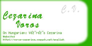 cezarina voros business card